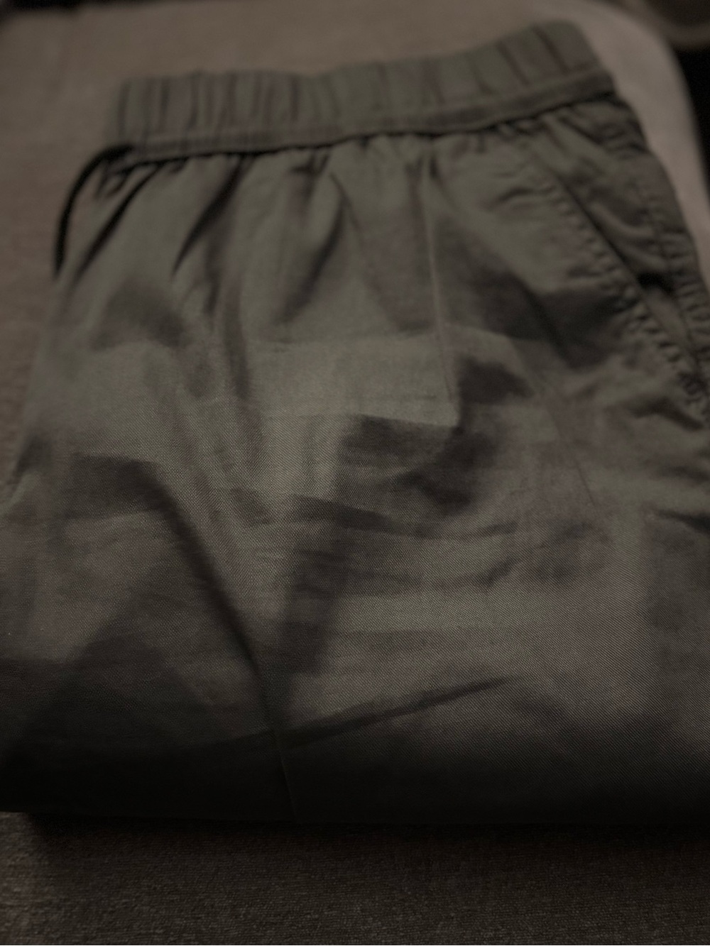 New Pact Daily Twill Ultra High Rise Tapered Pants - Castor Green size XL - Picture 3 of 5